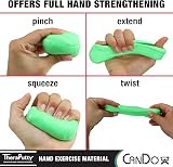 CanDo TheraPutty Antimicrobial 6 oz Green Medium Therapy Putty view 3