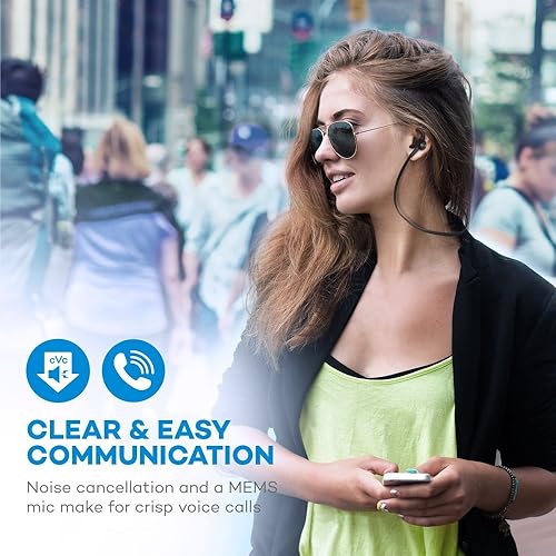 TaoTronics Bluetooth Headphones, Sweatproof Wireless In Ear Earbuds, Sports Magnetic Earphones TT-BH026