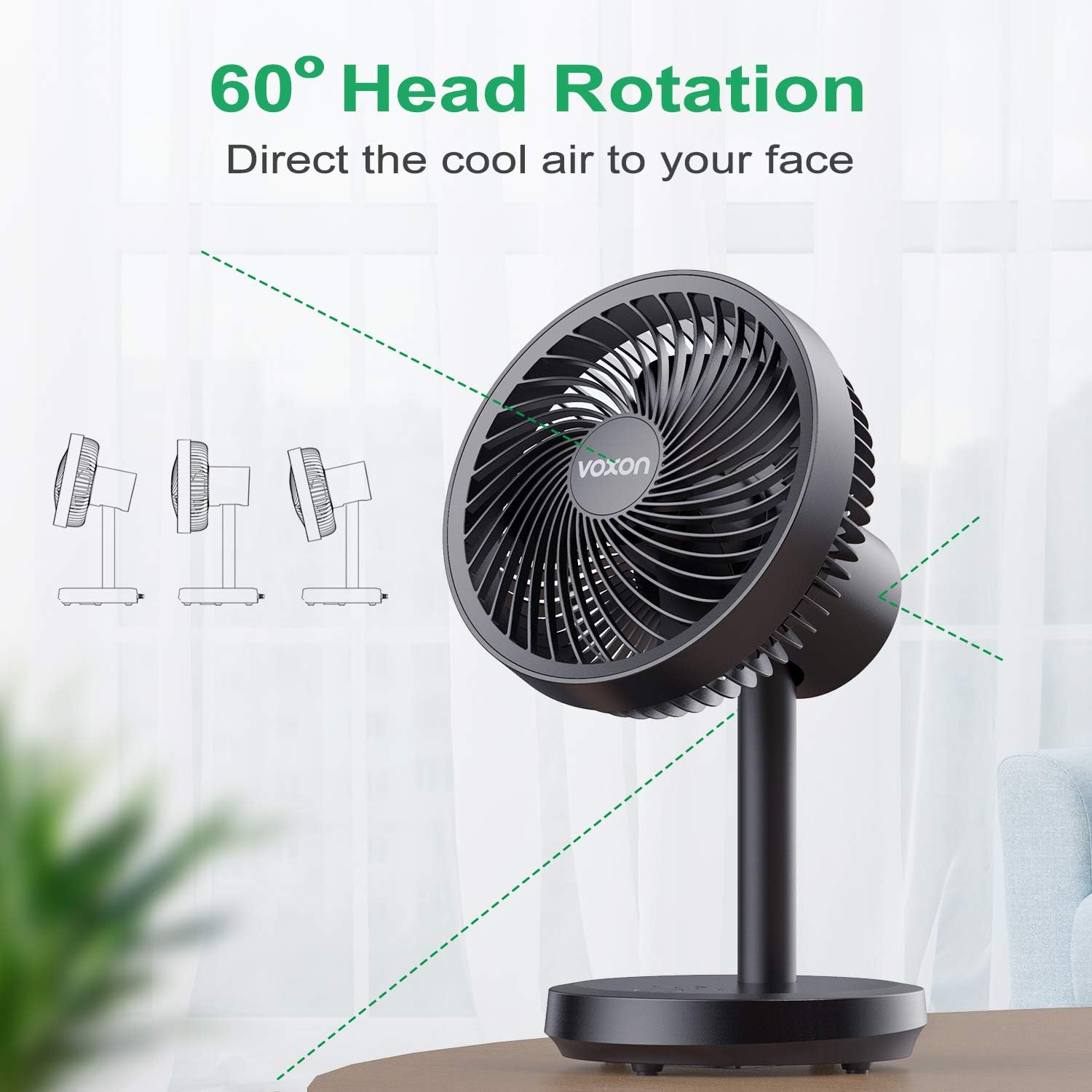 VOXON USB Desk Fan - Image 5