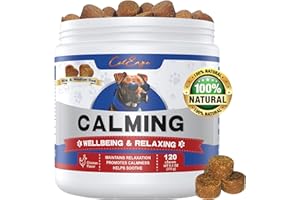 ColEaze Calming Chews for Dogs - Dog Anxiety Relief,Dog Calming Treats,100% Golden Ratio of Natural Ingredients Dog Calming Chews, Aid with Separation, Barking,Vet Visits, Thunderstorms 9.5 oz 120 Ct