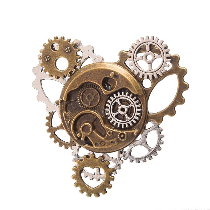 Steampunk Costumes, Outfits for Women BLESSUME Unisex Steampunk Brooch Lapel Pin  AT vintagedancer.com