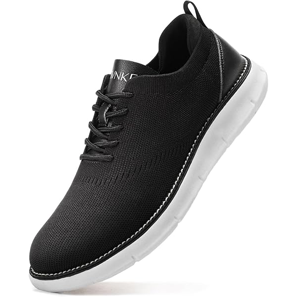 Men's Casual Dress Oxford Shoes - Breathable Mesh, Comfortable Lace-Up Sneakers, Arch Support (US 6.5-14)