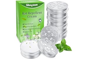 WANQUEEN 6 Packs Mouse Repellent for Car Engines, Peppermint Oil to Repel Mice and Rats, Keeps Rodents Out of The Car Rat Repellent for House Mice Outdoors