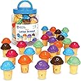 Learning Resources Mini Letter Scoops,Preschool Learning Toys, Stacking Toys, Montessori Toys,Kids Easter Gifts, Ages 3+, 52 Pieces