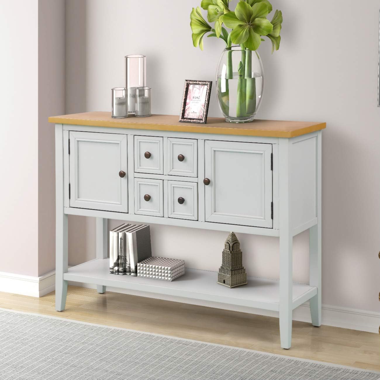 Best Console Table With Shelf White