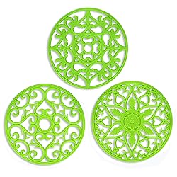 ME.FAN Trivets for Dishes/Pots/Pans, 3 Pcs Silicone