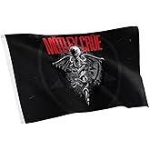 Desert Cactus Motley Crue Flag 100% Polyester Indoor Outdoor 3x5 feet Band Flags (Flag A)