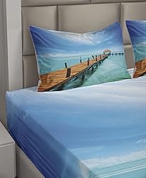 Ambesonne Tropical Sheet Set, Exotic Hawaiian