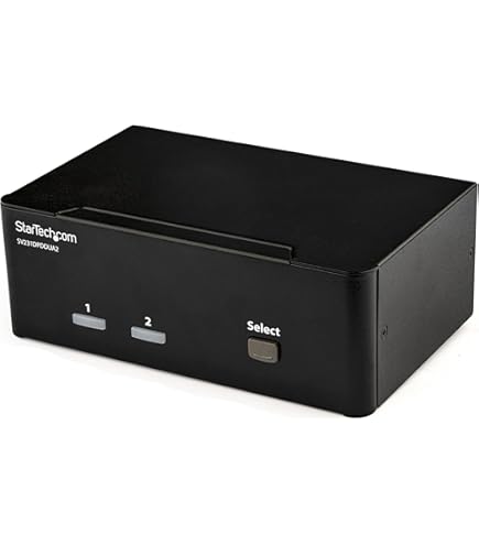 Amazon.com: StarTech.com 2 Port DisplayPort KVM Switch - 4K 60Hz