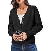 Newshows Women's Wool Blend Cardigan Sweaters 2026 Spring Fashion Lightweight Button Down V Neck Business Outfits