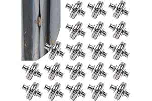 YTESEERY 20 Pairs Magnetic Closure Clips for Indoor Outdoor Curtains - Prevent Light Leaking, Strong Weights for Pergola Patio Gazebo Cabana