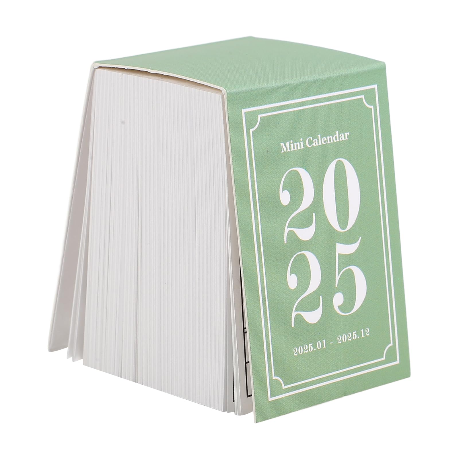 NUOBESTY 1pc Mini 2025 Calendar Daily Tear off Desk Calendar Small Retro Monthly Calendar for Office Home Schedule
