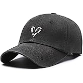 TAGVO Cotton Baseball Cap Men Women - Peak Embroidery Classic Washed Foldable Sun UV Protection Outdoor Running Sport Cap Hat
