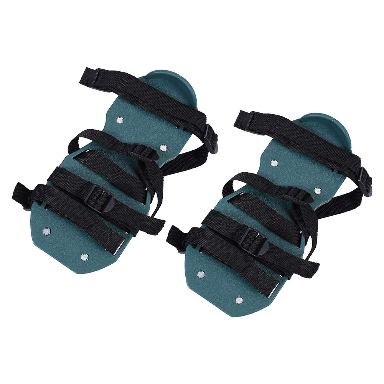 Lawn Aerator Shoes, Gardening Tool for Grass, Lawn, Garden, Patio, etc. (4 straps)