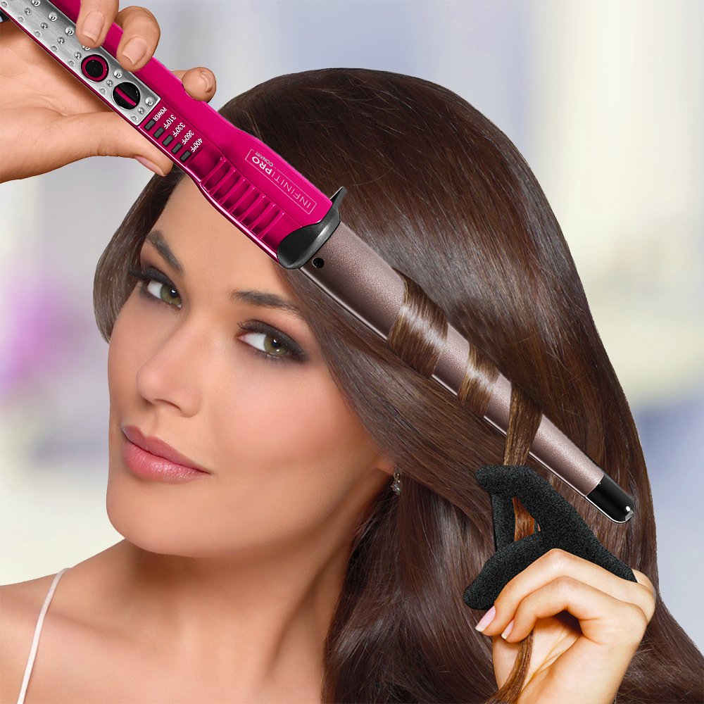 INFINITIPRO BY CONAIR Tourmaline Ceramic Curling Wand; 1-Inch to 1/2-Inch: Beauty