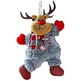 VDKIDKT 7.8" Christmas Cloth Puppet Hanging Gift