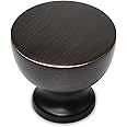 Southern Hills Oil Rubbed Bronze Cabinet Knobs - Premium Drawer Pulls 5-Pack - Round Furniture Hardware - Kitchen Handles - Dresser Fixtures - Home Accessories SHKM013-ORB-5