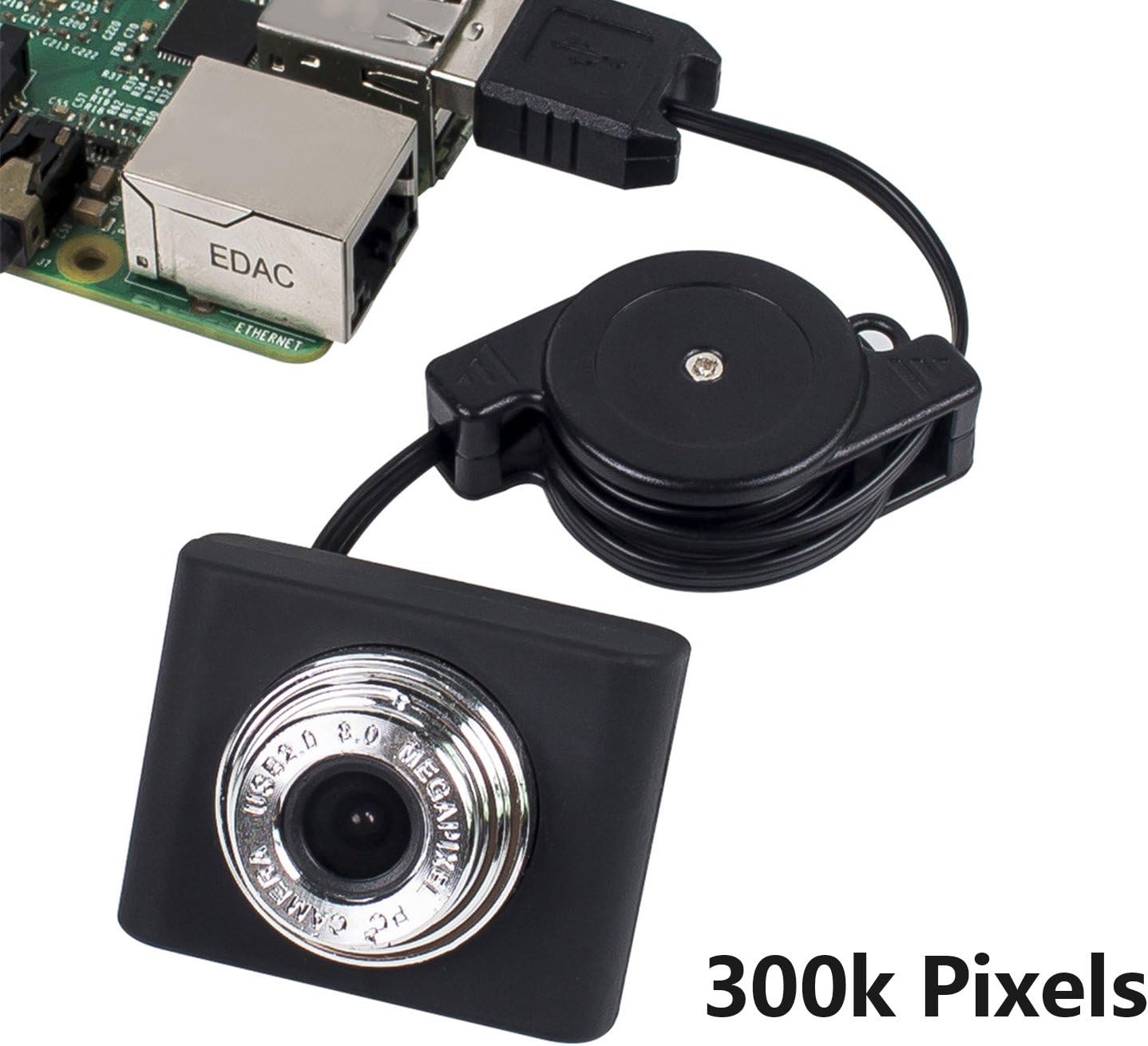 SUNFOUNDER Raspberry Pi Free Driver USB 2.0 Camera 300k Pixels Lens 1/4 CMOS 640x480 Resolution for Linux/Mac/Windows Etc.