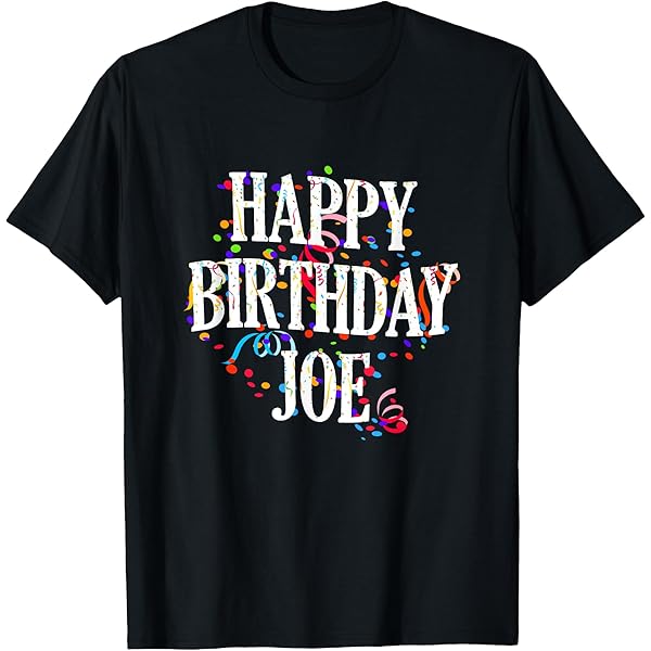 Amazon.com: Happy Birthday Jos First Name Boys Colorful Bday T