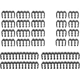 upHere 24 Pieces Set = 24-pin x 4, 8-pin x 12, 6-pin x 8 for 3 mm up to 3.4 mm/0.13inch- Black(3.4 mm/0.13inch)-CM245