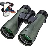 12X50 Professional HD Binoculars for Adults with Phone Adapter, High Power Binoculars with BaK4 prisms, Super Bright Lightweight & Waterproof Binocular Perfect for Bird Watching, Hunting, Stargazing