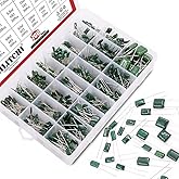 Hilitchi 700Pcs 24-Value Mylar Polyester Film Capacitor Assortment Kit - 0.22NF to 470NF / 100V