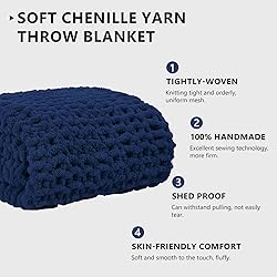 L'AGRATY Chunky Knit Blanket