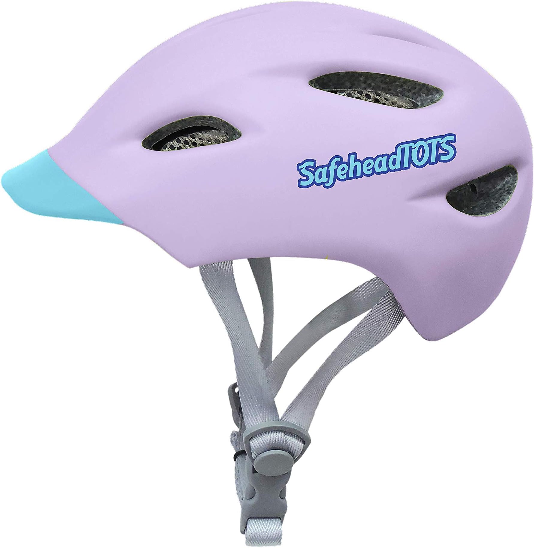 SafeheadTOTS : Adjustable Toddler Bike Helmet, XS Ages 2-4 Years, for Boys and Girls, with Built in Visor and Removable, Washable Inner Lining, Perfect for Cycling, Scooters, and Skateboards