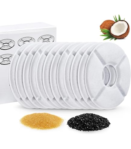Lot De 6 Filtres Actifs Iplusmile Pour Fontaine à Eau Chat - Compatible Avec La Plupart Des Distributeurs - 2