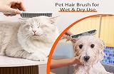 JEHONN Rubber Broom with Squeegee Pet Hair Remover 134 cm Telescopic view 5