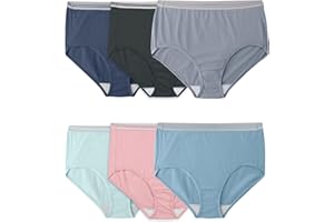 Fruit of the Loom Women's Plus Size Underwear Briefs, Fit for Me, Designed to Fit Your Curves