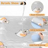 Scenereal Guinea Pig Cage Liner 2 Pack with Cleaning Brush - Reusable Washable view 6