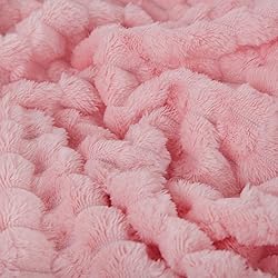 Puncuntex Light Pink Throw Blanket 90"×90" inches
