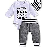 Aalizzwell Preemie Newborn Infant Baby Boys Clothes Bodysuit Romper Pants Hats Outfit Fall Winter Set