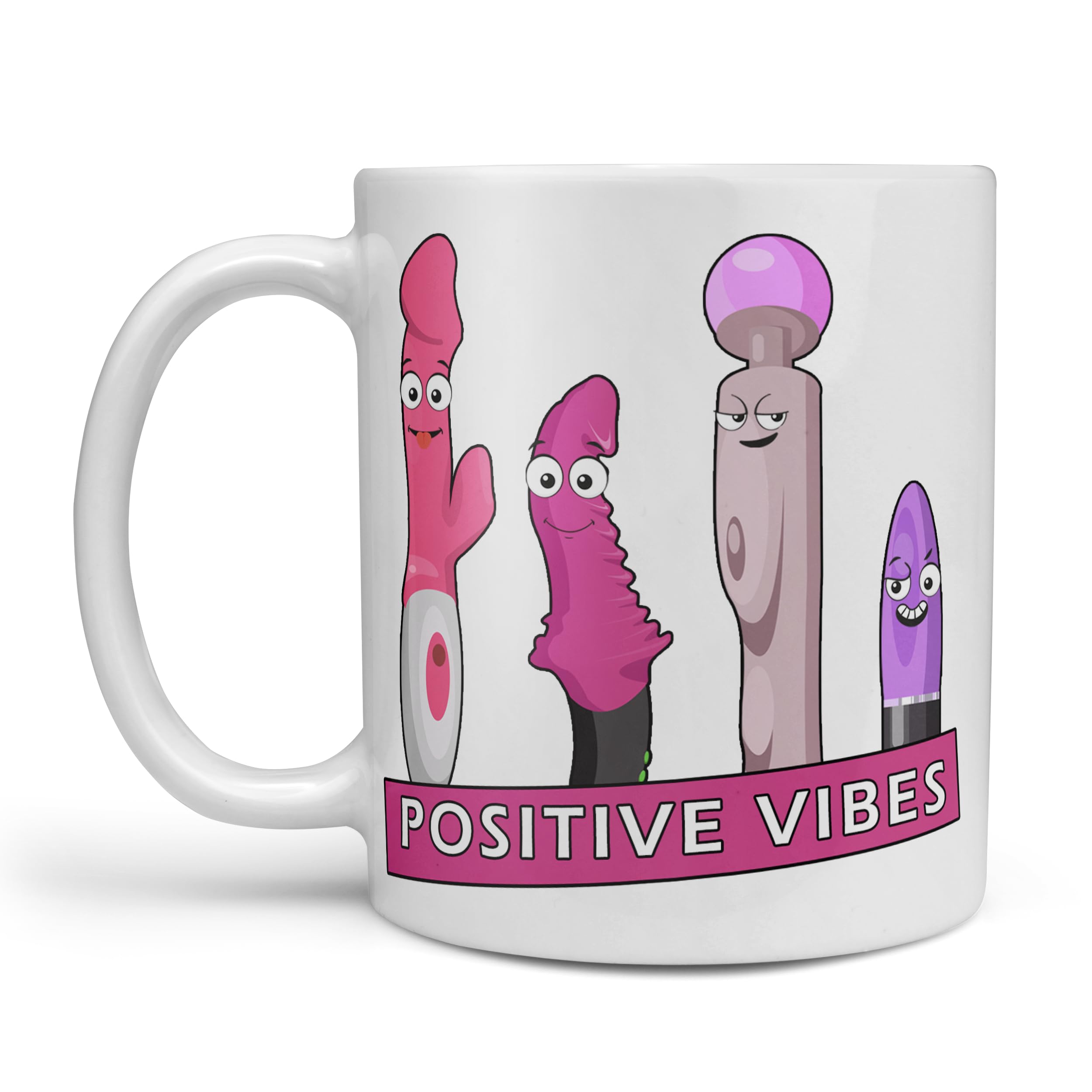 Positive Vibes Funny Inspirational Mug - This is the perfect inspirational funny mug for you, or a friend/loved one!