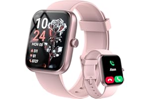 KONITEE Smart Watch for Women Men with Bluetooth Call, Alexa Built-in Smartwatch, 1.83"DIY Dial Fitness Watch with Sleep Heart Rate Monitor, 110+ Sport Modes, IP68 Waterproof Watch Compatible with Android iOS