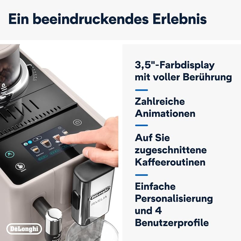 Rivelia - Kaffeevollautomat 8 Getränke Beige