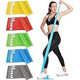 Resistance Bands for Working Out, Physical Therapy Bands, Latex Free Elastic and Exercise Bands Set for Stretching, Suitable 