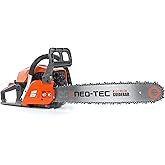 NEO-TEC 20 Inch 62CC Gas Powered Chainsaw 2-Cycle Petrol 3.5HP Handheld Reliable Motosierra De Gasolina for Tree Pruning Wood Cutting Firewood Preparation & Yard Maintenance