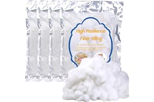 MORFEN 800g/28.2oz Premium Fiber Fill Stuffing, Stuffed Animal Stuffing, Pillow Stuffing for Pillows, Craft Stuffing Cotton, Cushions Stuffing, High Resilience Fill Fiber Stuffed Crafts, or DIY