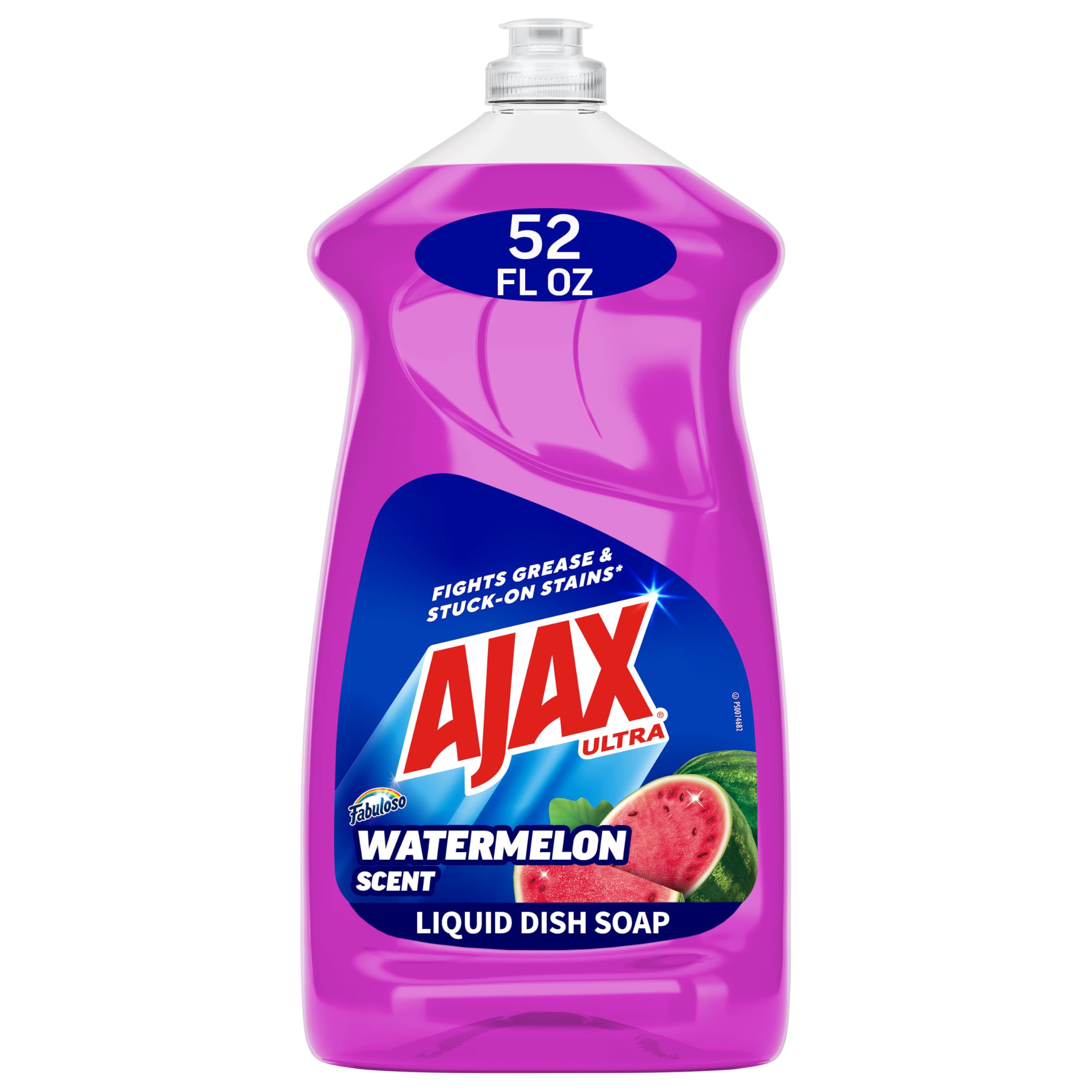 Photo 1 of Ajax Ultra Liquid Dish Soap with Fabuloso Watermelon Scent, Fights Grease and Stuck-On Stains, Deep Cleaning Action, Mess-Free, Easy-Flip Cap, 52 fl oz Bottle