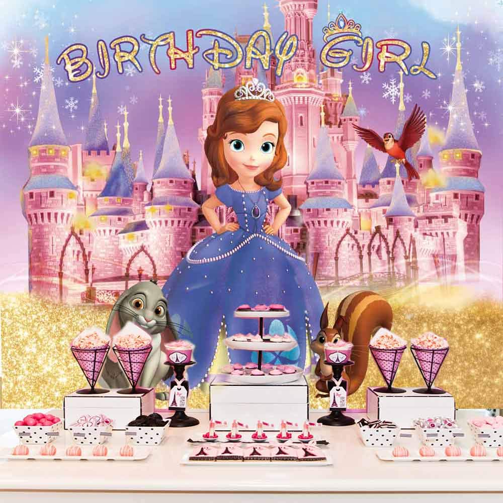 Buy Princess Sofia Party Supplies The First Backdrop Photography Happy