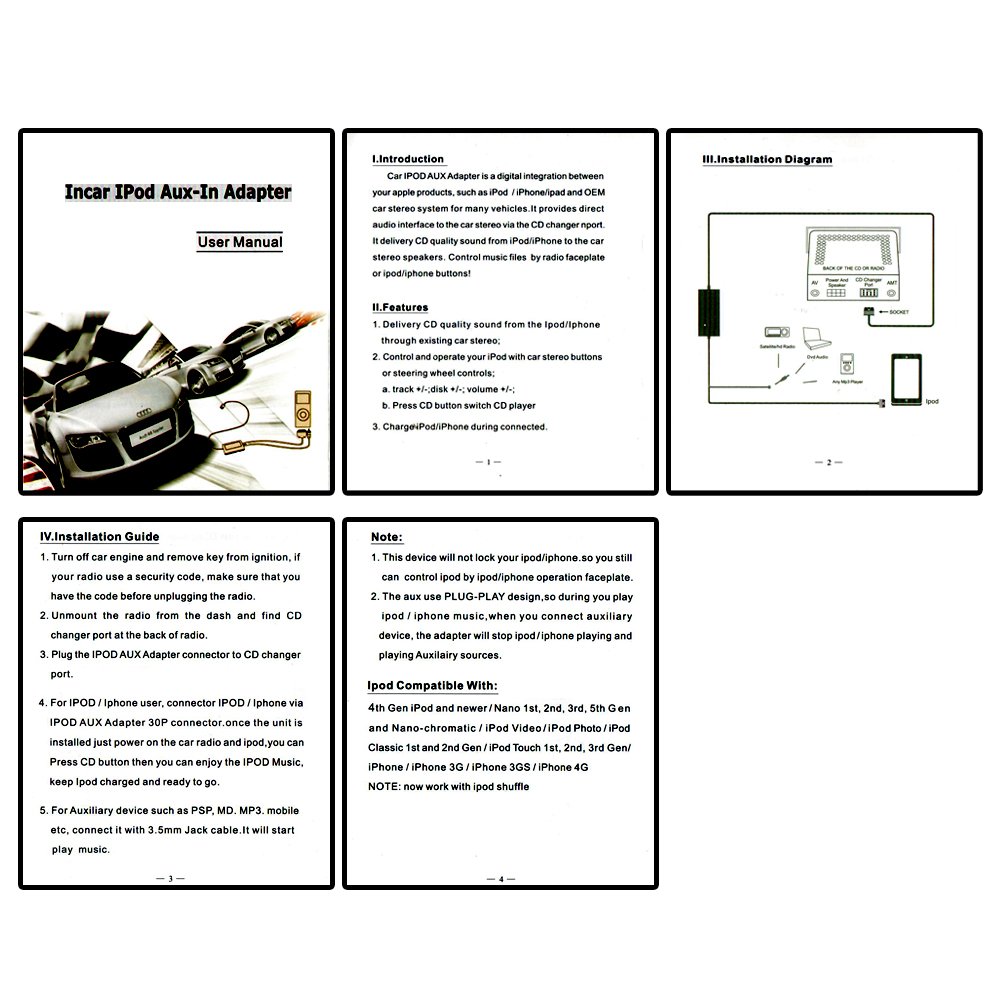HONDA iPOD iPHONE CAR INTEGRATION KIT SYSTEM MODULE RADIO ADAPTER Fits:  ACCORD / CIVIC / RIDGELINE / CRV / ELEMENT / ODYSSEY / PILOT / S2000 / FIT  / RADIO ...
