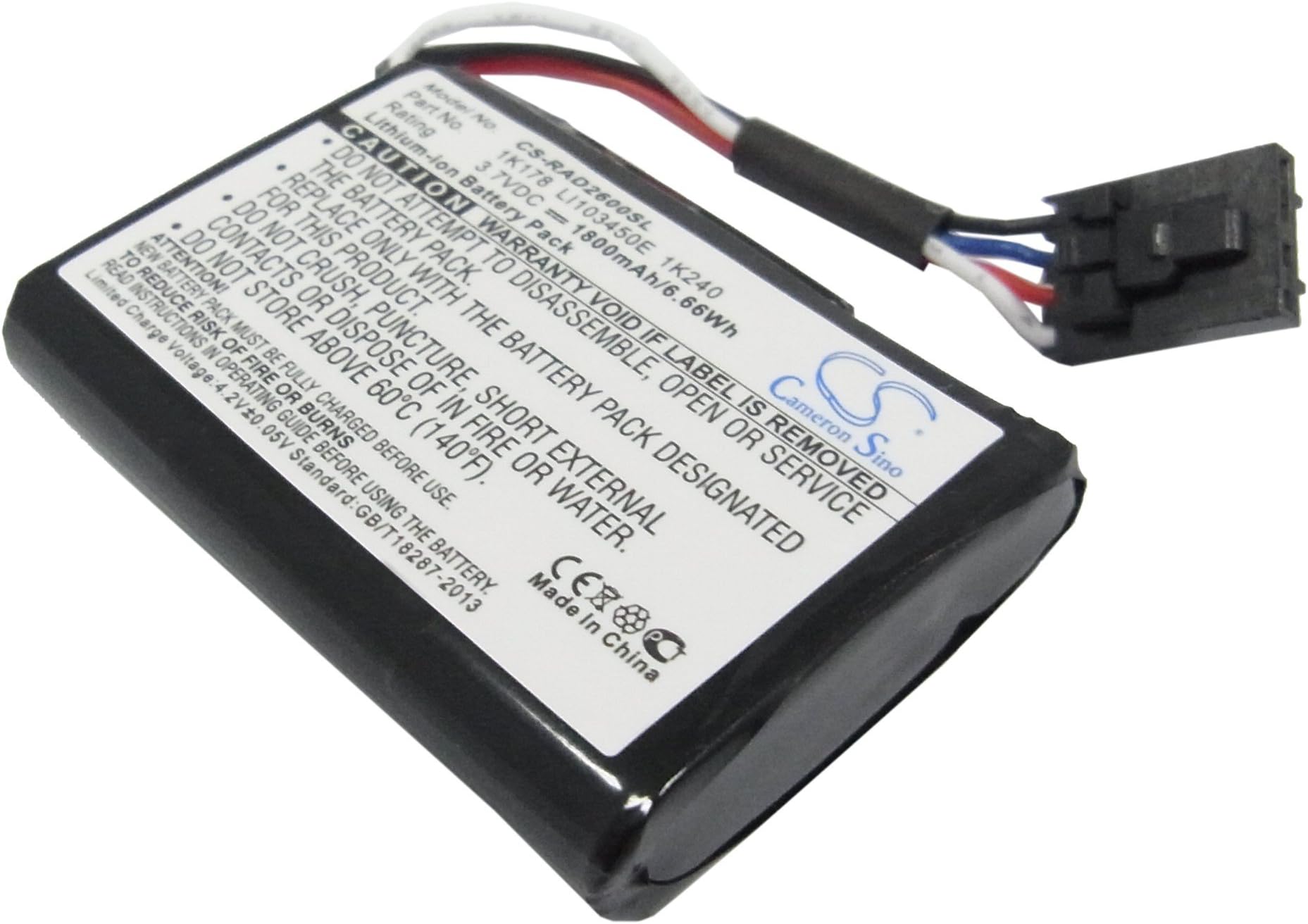 DELL 1K178, 1K240, 7F134, FDL00-150137-0, LI103450E 1800mAh Battery