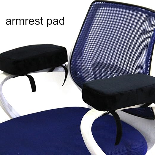 Arm Chair Pads Thick Memory Foam Wheelchair Armrest Pad with Adjustable Straps, AntiSlip