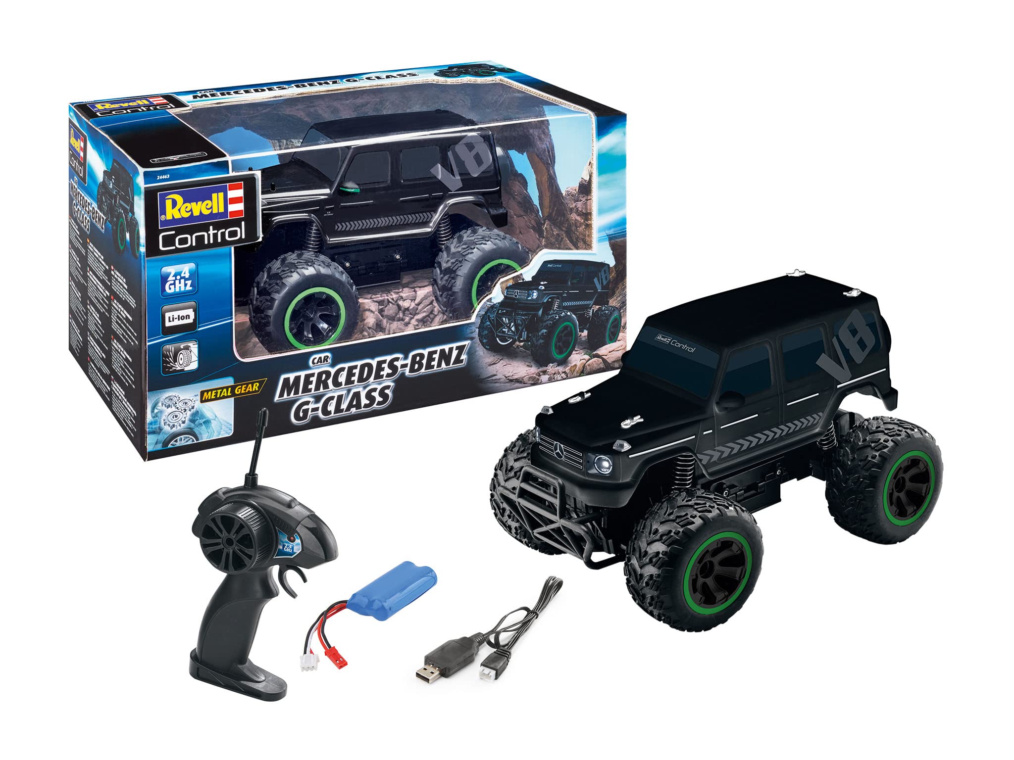 Revell Control 24463 RC Car Mercedes G-Class Radio Controlled, Black