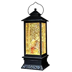 Eldnacele Musical Snow Globe Lantern Lighted Lamp
