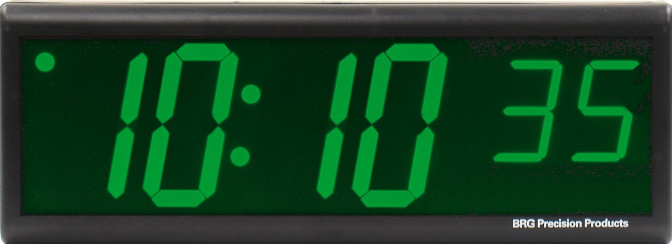 Double-sided 4.0" Green 6 Digit LED Digital Ethernet Wall Clock
