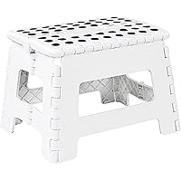 Utopia Home Folding Step Stool - (Pack of 1) Foot Stool with 9 Inch Height - Holds Up to 300 lbs - Lightweight Plastic Foldab