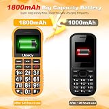 CHAKEYAKE Big Button Mobile Phone 1800mAh SOS Dual SIM USB-C Orange view 4